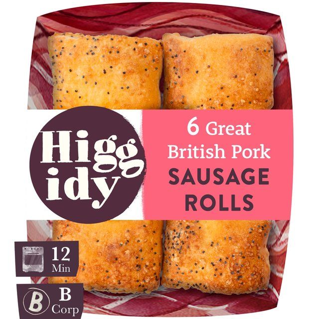 Higgidy 6 Great British Pork Sausage Rolls 160g