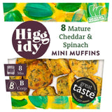 Higgidy 8 Cheddar & Spinach Mini Muffins 160g