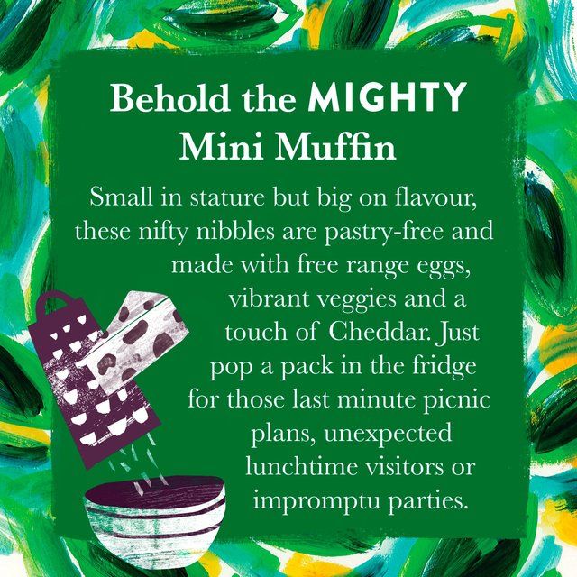 Higgidy 8 Cheddar & Spinach Mini Muffins 160g