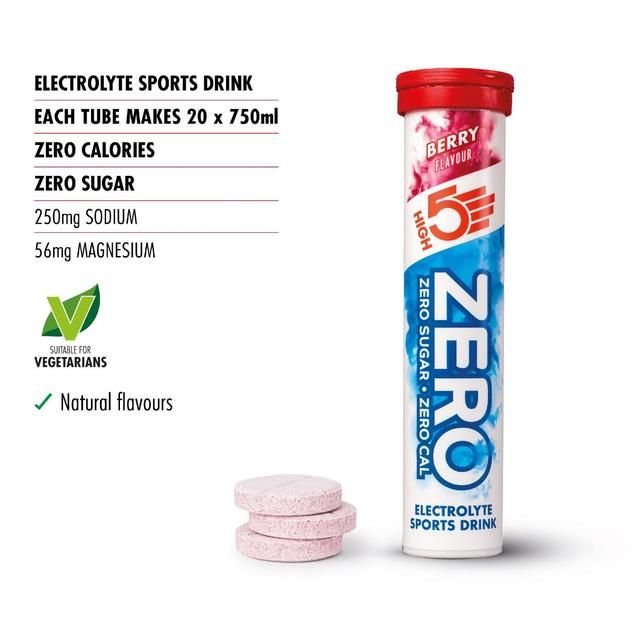 HIGH5 ZERO Berry Electrolyte Sports Drink Tablets - 20 tab 20 per pack