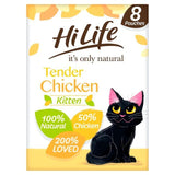 HiLife It's Only Natural Kitten Food - Tender Chicken 8 x 70g