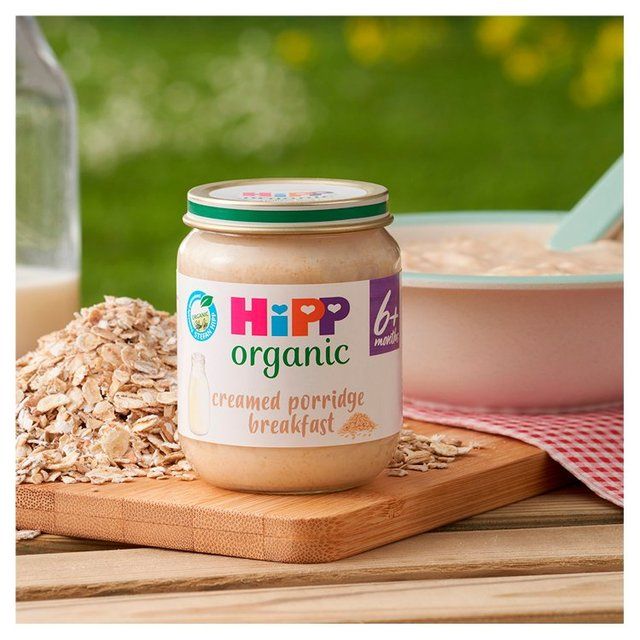 HiPP Organic Creamed Porridge Breakfast Baby Food Jar 6+ Months 125g