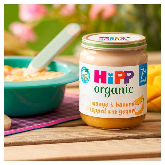 HiPP Organic Mango & Banana topped with yogurt Baby Food Jar 7+ Months 160g