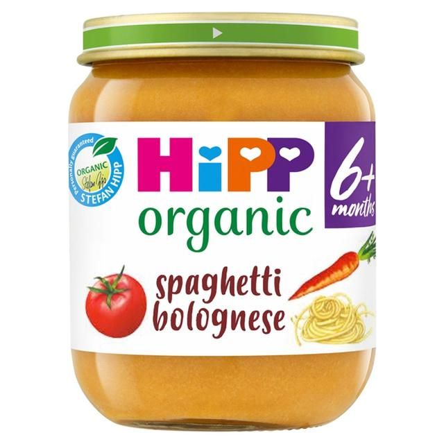 HiPP Organic Spaghetti Bolognese Baby Food Jar 6+ Months 125g