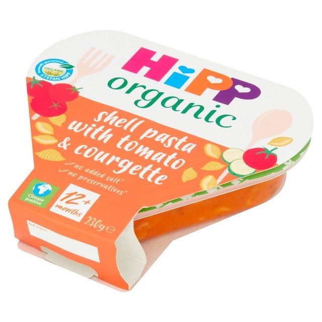 HiPP Organic Tomato & Courgette Shell Pasta Toddler Tray Meal 1-3yrs 230g