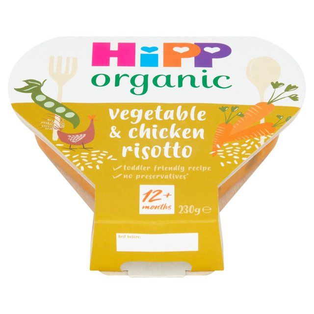 HiPP Organic Vegetable & Chicken Risotto Toddler Tray Meal 1-3 Years 230g