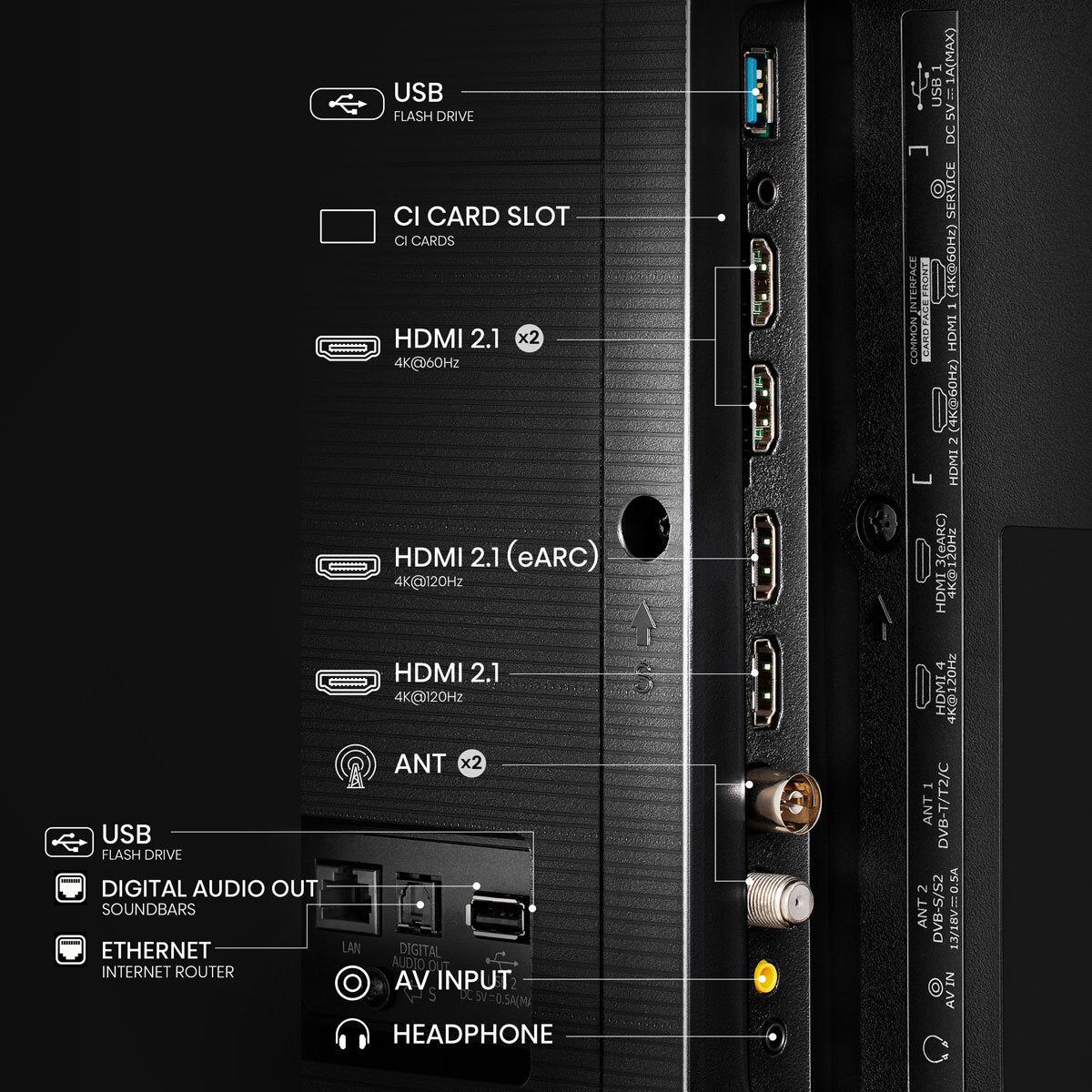 Hisense 55U86KQTUK 55 Inch Mini-LED Smart TV