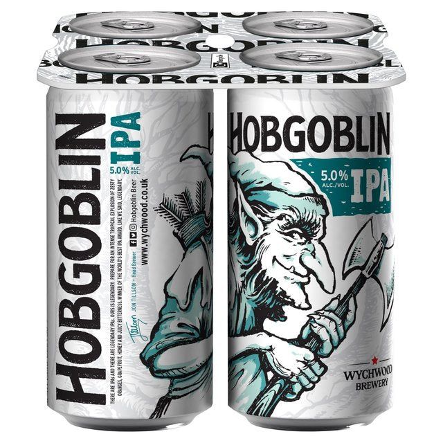 Hobgoblin IPA Ale Beer Cans 4 x 440ml