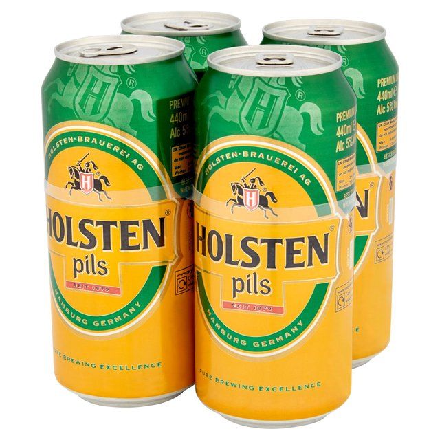 Holsten Pils Lager Beer Cans 4 x 440ml