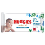 Huggies Natural 0% Plastic Baby Wipes 48 per pack