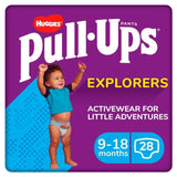 Huggies Pull-Ups Explorers Boys Nappy Pants Size 3-4 (9-18 mths) 28 per pack