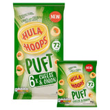 Hula Hoops Puft Cheese and Onion Multipack Crisps 6 per pack