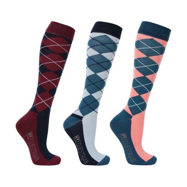 Hy Womens Synergy Argyle Boot Socks (4-8)