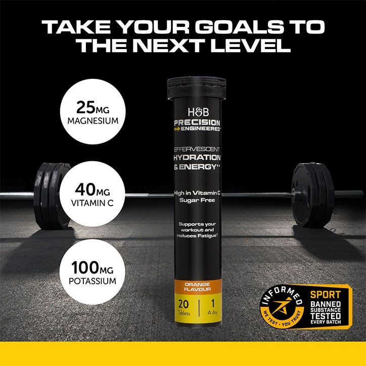 Hydration & Energy Effervescent Lemon & Lime 20 Tablets