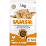 IAMS 1+ Years Light in Fat Dry Cat Food Chicken 3kg