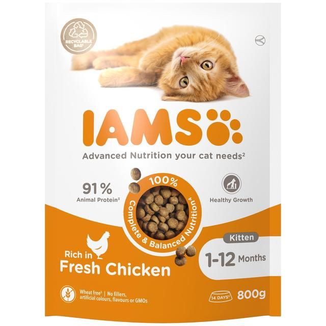 IAMS for Vitality Kitten Food Fresh Chicken 800g