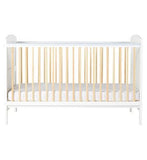 Ickle Bubba Coleby Classic Cot Bed and Sprung Mattress - Scandi White