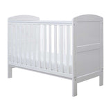 Ickle Bubba Coleby Mini Cot Bed with Sprung Mattress - White