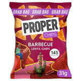 Proper Barbecue Lentil Chips Snacks 31g