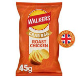 Walkers Roast Chicken flavour potato crisps 45g (British brand)