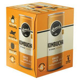 Remedy Kombucha Ginger Lemon Sparkling Drink 4 x 330ml