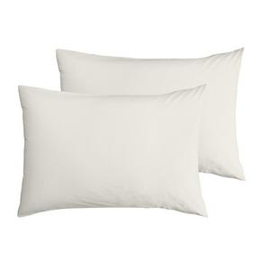 Habitat Cotton Rich 180TC Standard Pillowcase Pair - Cream
