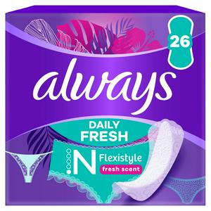 Always flexistyle slim panty liners floral fresh scent - British product