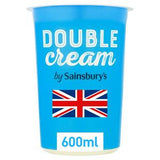 Sainsbury's Double Cream British dairy cream 600ml (British brand)