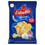 Estrella Sourcream and Onion Crinkle Cut Potato Chips 130g
