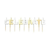 Sainsbury's Home Metallic Celebrate Letter Candle 9 Pack