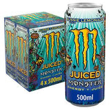 Monster Energy Drink Aussie Style Lemonade 4x500ml, imported from the UK