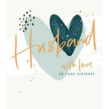 Carlton Husband With Love Happy Birthday Greeting Card 15.9 x 18.4 cm