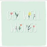 Carlton Get Well Wishes Meadow Flowers Greeting Card With Envelope