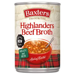 Baxters Favourites Highlanders Beef Broth with Pearl Barley 400g