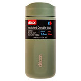 Decor sage green large travel mug 340ml - British product