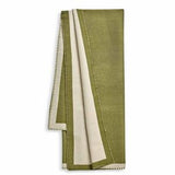 Habitat Green Blanket Stitch Throw 125x150cm