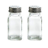 Sainsbury's Home Essentials Square Glass Salt and Pepper Shakers