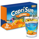 Capri-Sun Orange Juice Drink Pouch Pack 8 x 200ml