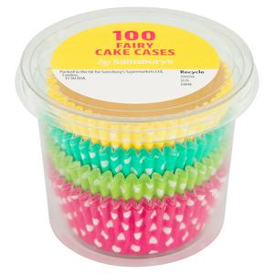 Sainsbury's Polka Dot Cake Cases Baking Paper 100
