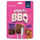 Bonkers BBQ Soft Chewy Beef Burger Dog Treats 85g
