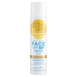 Bondi Sands Face SPF 50+ Fragrance Free Sunscreen Mist 79ml (British brand)