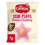 Cerelac banana raspberry star puffs baby snack 7g - British product