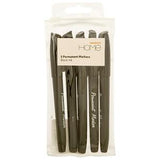 Sainsbury's Home Permanent Markers Black 5 Pack (British brand)