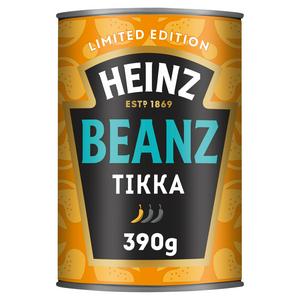 Heinz Baked Beans Tikka Masala Style Sauce Food Cupboard 390g