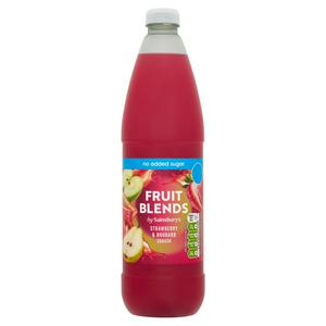 Sainsbury's Strawberry & Rhubarb Squash 1 Litre Concentrate