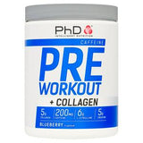 PhD Blueberry Pre Workout Powder With Collagen 500g