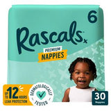 Rascals Premium Nappies Size 6 Pack of 30