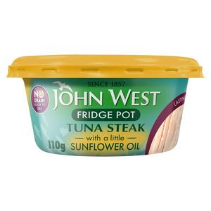 John West Tuna Steak with Sunflower Oil 110g, UK version