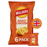 Walkers Roast Chicken Multipack Crisps 6 x 25g