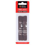 Cherry Blossom Round Brown Lace Shoe Laces 75cm Twin Pack
